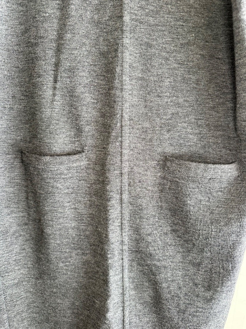 Vintage Grey 100% Merino Wool Sweater Vest Dress Valerie Stevens petite large - Picture 4 of 10